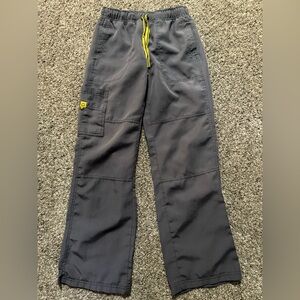WonderWink scrub pants with Yellow Accents